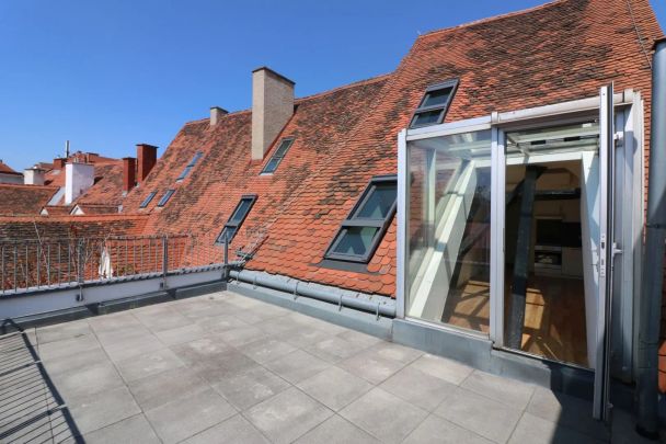 Klimatisierte Dachgeschoß Wohnung mit großer Terrasse - Provisionsfrei! - Photo 1