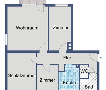 Schöne Familienwohnung im Erdgeschoss ab sofort frei - Photo 5