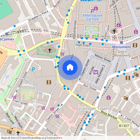 Falconars Apartments, 18 Clayton Street, Newcastle Upon Tyne, NE1 5PE