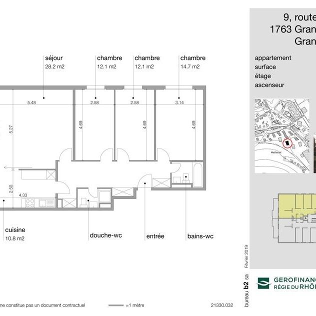 Appartement de 4.5 pièces situé au rez-de-chaussée. - Photo 2