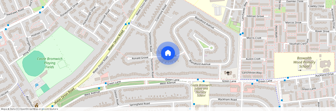 Neville Road, Castle Bromwich, Birmingham, West Midlands, B36