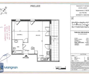 Appartement à louer 2 pièces 51.32m² - Photo 1