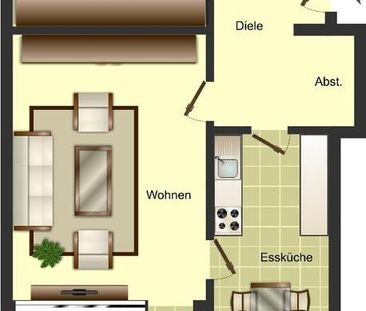 Demnächst frei! 2-Zimmer-Wohnung in Düsseldorf Garath ab 01.01.2026 - Photo 1