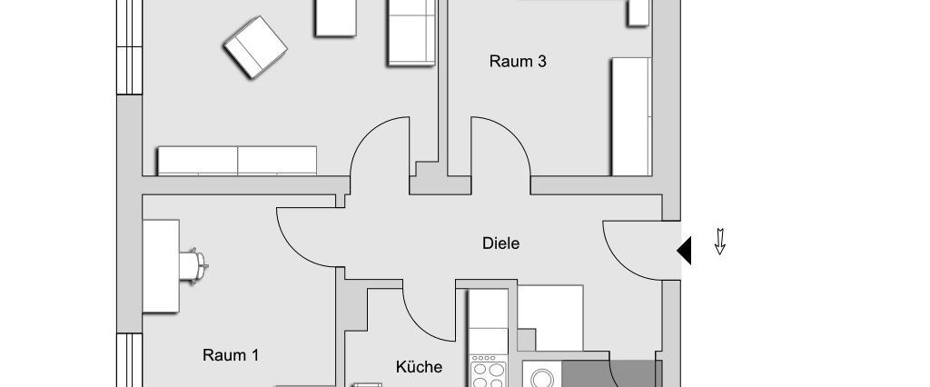 3-Zimmer-Wohnung in Erlangen Innenstadt - Foto 1