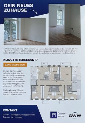 Wohnung - Wiesbadener Str. 78A, Mainz-Kastel - Foto 1