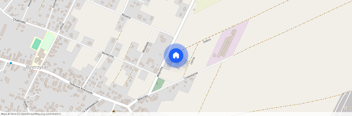 ul. Miła, Bystrzyca, Oława, oławski, dolnośląskie