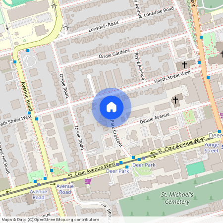 google map, Old Toronto, Old Toronto, Toronto, M4V 1X2