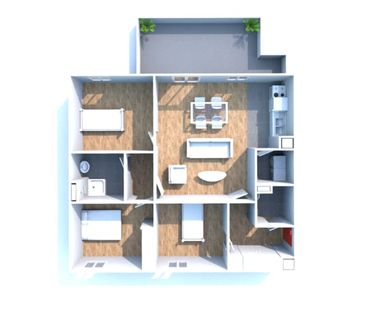 Appartement T4 à louer à Rouen Rive Gauche - Photo 2