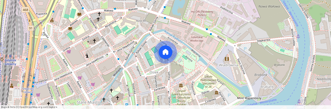 ul. Stare Domki, Śródmieście, Gdańsk, pomorskie