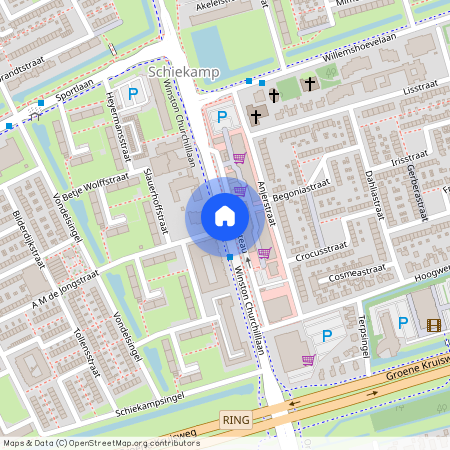 Schiekamp-Zuid, 3202 GN, Winston Churchilllaan, Spijkenisse