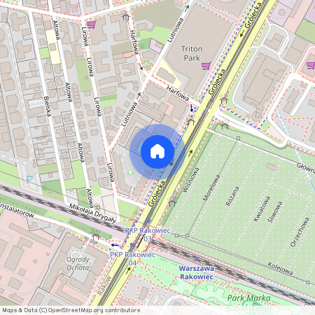 ul. Grójecka, Szczęśliwice, Ochota, Warszawa, mazowieckie