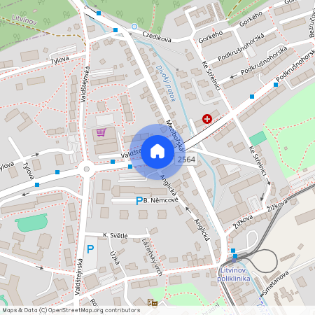 ulice Podkrušnohorská, Litvínov – část obce Horní Litvínov