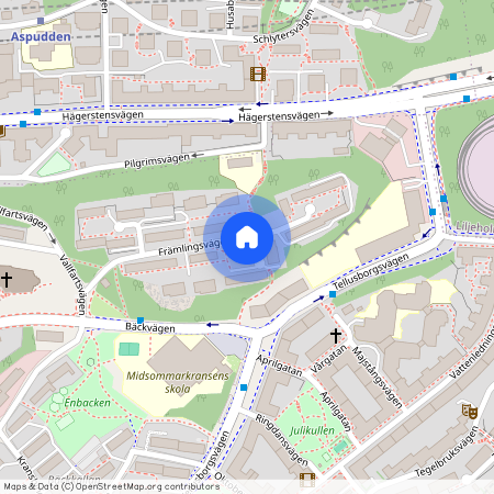 Midsommarkransen, Stockholm, Främlingsvägen 22