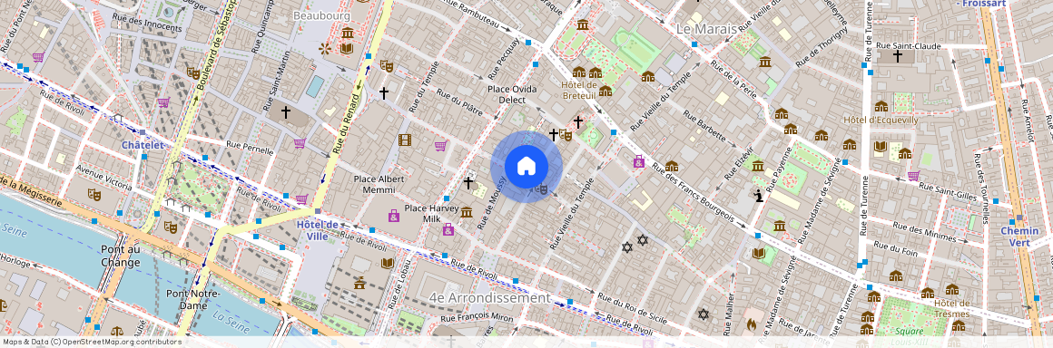 rue du Bourg Tibourg et rue rue Sainte Croix de la Bretonnerie 75004 Paris (4e arrondissement)