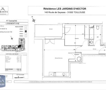 Appartement à louer 2 pièces 41.02m² - Photo 2