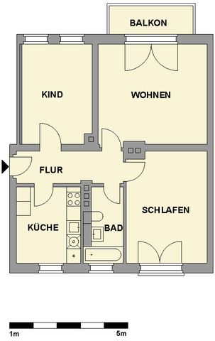 Helle 3-Raum-Wohnung mit Balkon - Foto 4