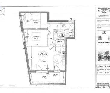 Appartement à louer 3 pièces 63.52m² - Photo 2