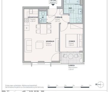 2-Zimmer-Wohnung mit Loggia & hervorragender Verkehrsanbindung - Photo 3