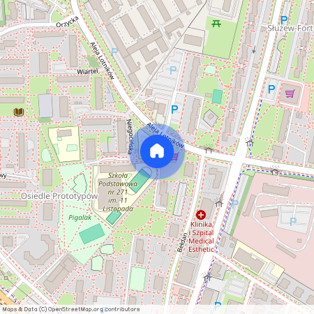 ul. Zygmunta Modzelewskiego, Służew, Mokotów, Warszawa, mazowieckie