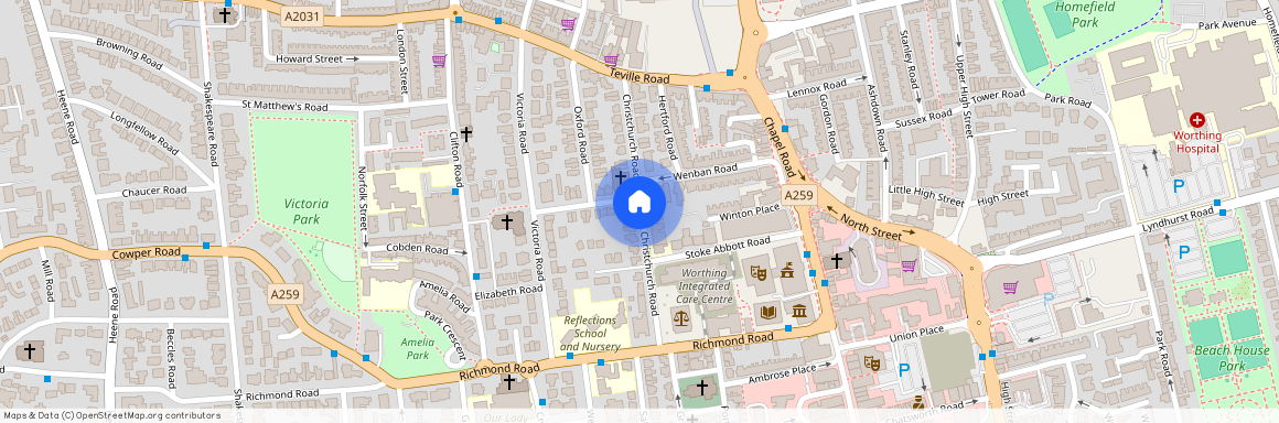 Christchurch Road, Worthing, BN11