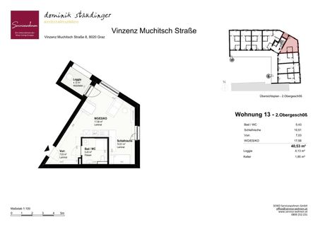 Top Geförderte Mietwohnung mit Balkon - Vinzenz Muchitsch Straße TOP 13, [GF,ViMu] - Foto 2