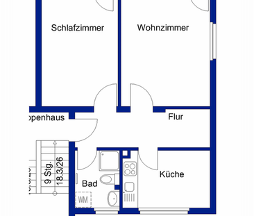 Modernisierte 2-Zimmer-Wohnung mit Duschbad - Photo 6