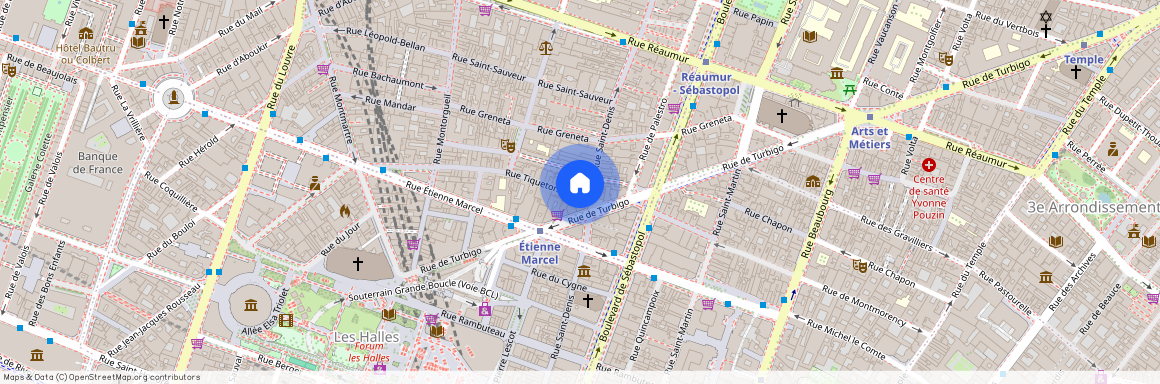 Appartement à louer rue Tiquetonne, Paris 2ème