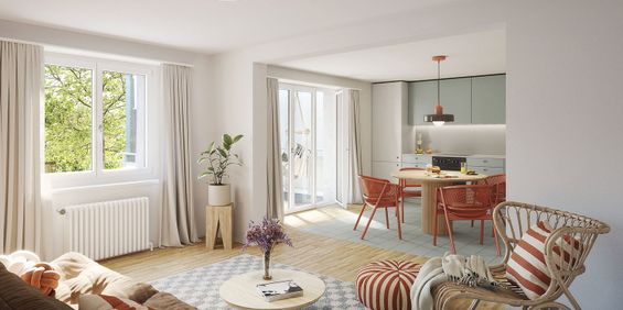 3.5 Zimmer, 77 m², 1. Stock - Foto 3