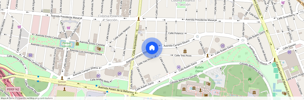 Renta de departamento Campos Elíseos 205, Polanco, Polanco V Secc, Miguel Hidalgo, 11560 Ciudad de México, CDMX #205, Colonia Polanco V Sección, C.P. 11560, Df / Cdmx