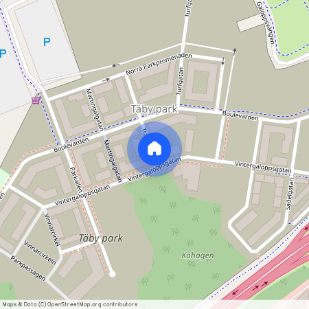 Täby park, Stockholm, Tränsgatan 14