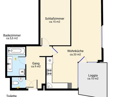 2-Zimmer Wohnung mit Loggia | 1210 Wien nähe Alte Donau - Foto 5