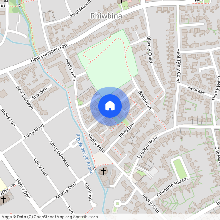 Mur Gwyn, Rhiwbina, Cardiff . CF14