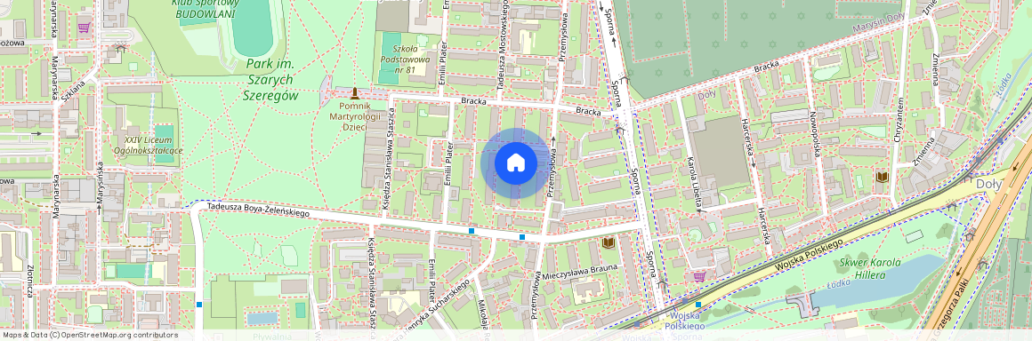 ul. Przemysłowa, Marysin Doły, Bałuty, Łódź, łódzkie