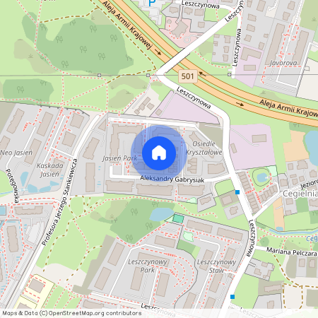 ul. Aleksandry Gabrysiak, Jasień, Gdańsk, pomorskie