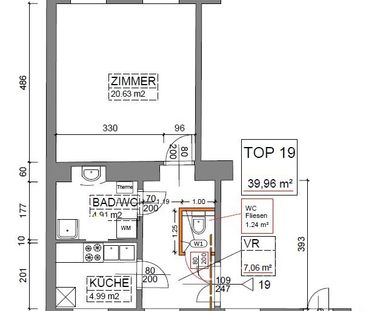 Sanierte Singlewohnung direkt bei U1 Troststraße - Foto 2