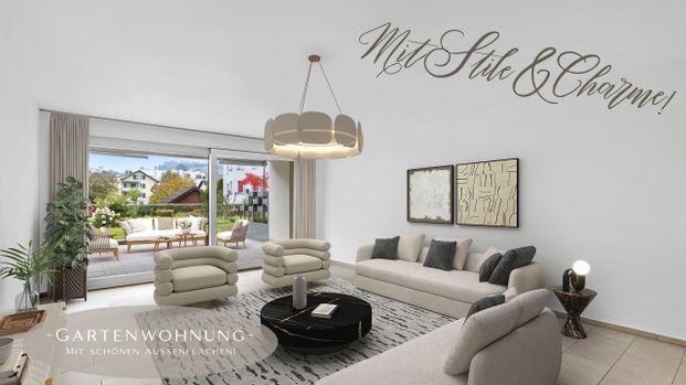 Modern garden apartment in the beautiful Tuggen SZ - Photo 1