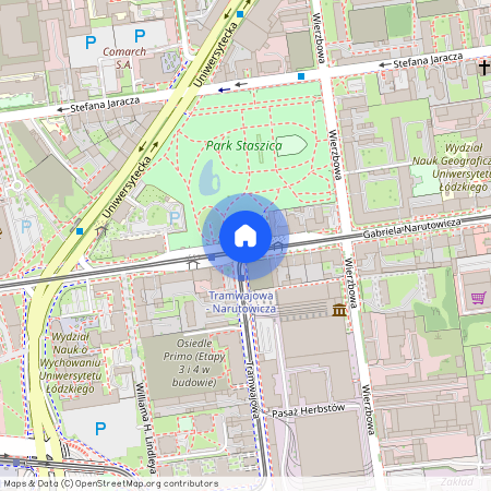 ul. Narutowicza, Fabryczna, Śródmieście, Łódź, łódzkie