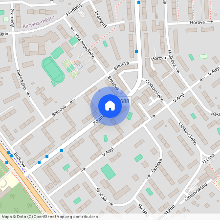 Kosmonautů, Karviná