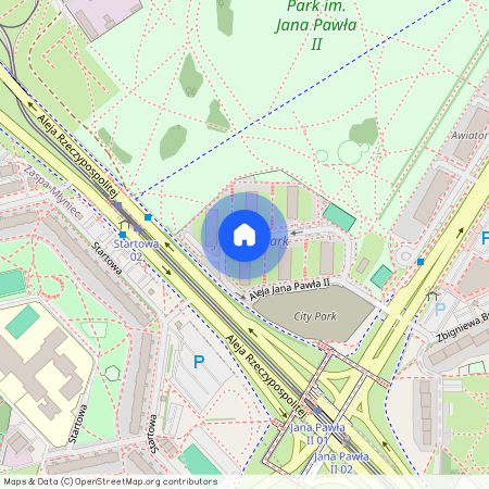 Aleja Jana Pawła II, Zaspa-Rozstaje, Gdańsk, pomorskie