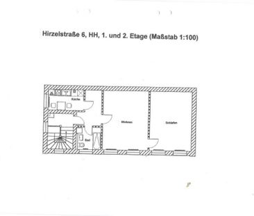 TEILMÖBLIERTE, GERÄUMIGE 2-RWG IM HINTERHAUS M. TAGESLICHTBAD IN RU... - Photo 1