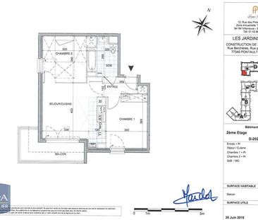 Location Appartement 3 pièces 51m² PONTAULT COMBAULT 77340 - Photo 2