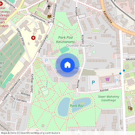 al. Różana, Klimzowiec, Centrum, Chorzów, śląskie