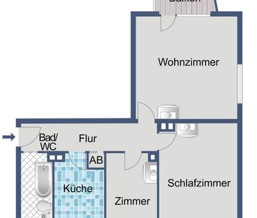 3-Zimmer-Wohnung in Niederrad im neuen Jahr frei! - Foto 3