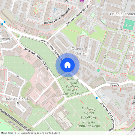 ul. Jana Henryka Dąbrowskiego, Nowe Miasto, Śródmieście, Szczecin, zachodniopomorskie