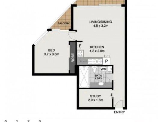 $650/week â Partly Furnished 1 Bedroom + Study â Brisbane CBD - Photo 1