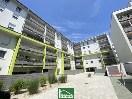 Süd-Neubauwohnung nahe S-Bahn S7 Kaiserebersdorf – Innenhofausrichtung mit großer Loggia, Einbauküche und luxuriösem Bad! GEMEINSCHAFTLICHE DACHTERRASSE! - Photo 4