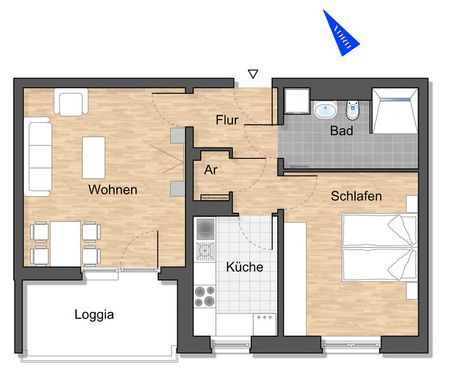 Junges Paar? Herzlich Willkommen in eurer neuen Kuschelwohnung! - Foto 4