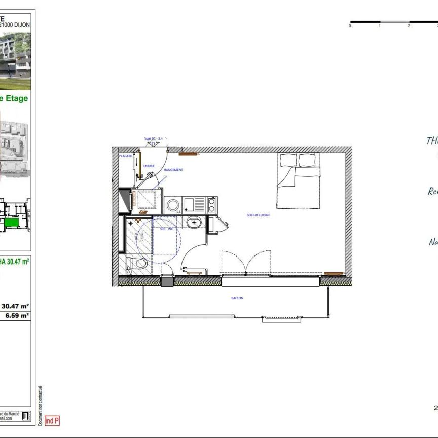 Appartement à louer 1 pièce 30.47m² - Photo 2