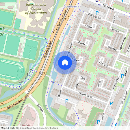 Watercirkelbuurt, 1186 LR, Watercirkel, Amstelveen