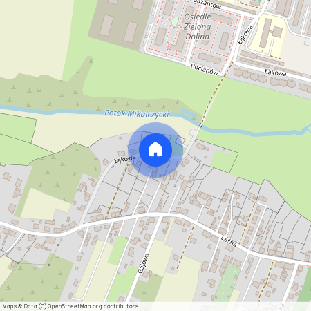 ul. Łąkowa, Mikulczyce, Zabrze, śląskie